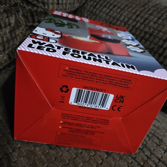 Sanrio Hello Kitty Waterfall LED Fountain Soothing Sounds Ambient Light - Picture 7 of 7